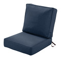 Classic Accessories Montlake FadeSafe Patio Lounge Chair Cushion Set, 23 x 45 Inch, Heather Indigo 62-101-015503-SET